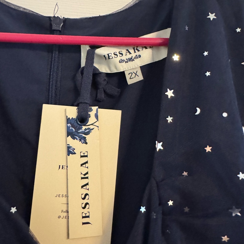 NWT JessaKae Celestial Moon Stars Stardust Dress - Picture 7 of 13